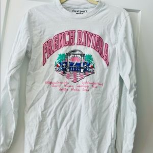 Firstport French Riviera Long Sleeve Tee